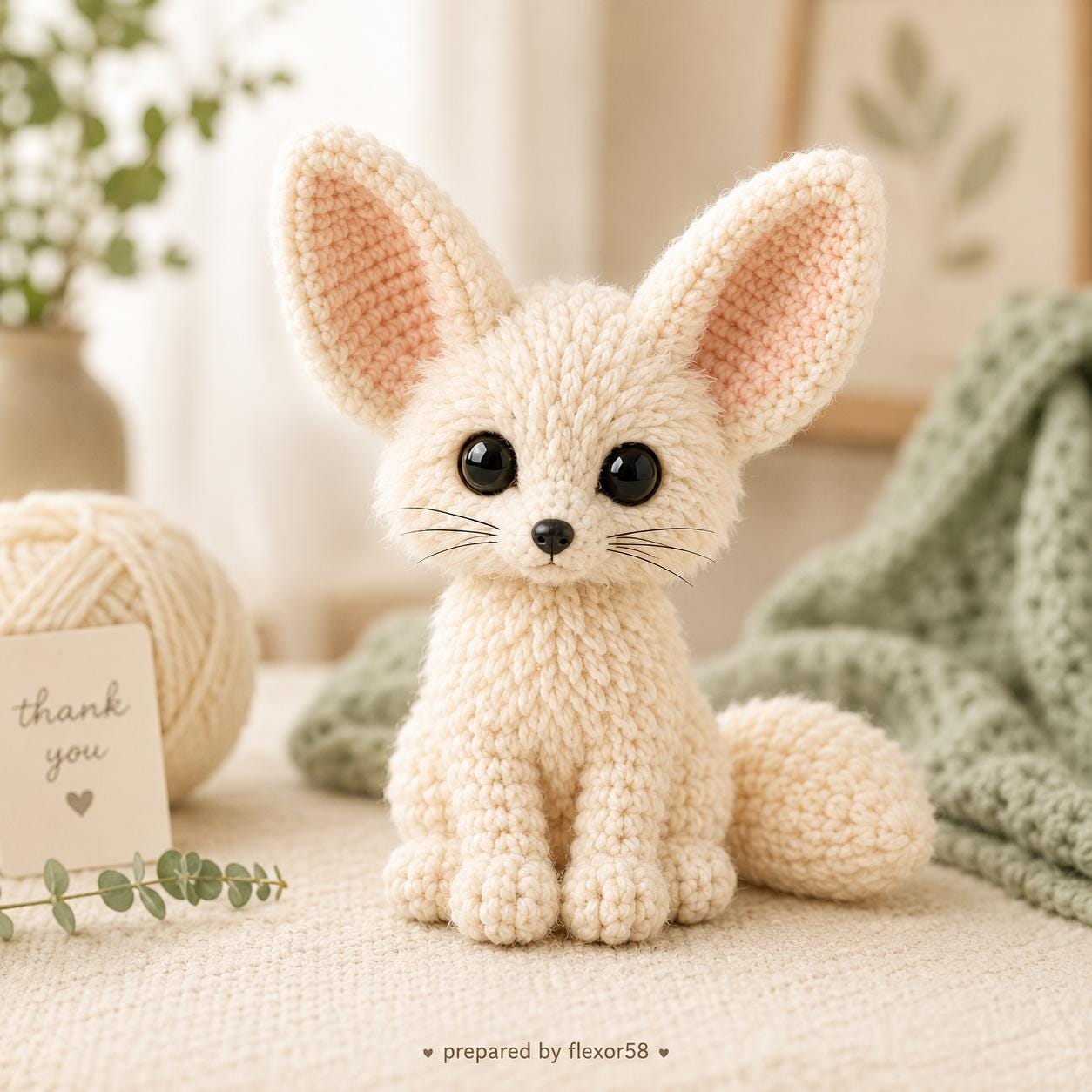 ☆送料無料☆あみぐるみフェネックギツネ Fennec fox crochet - Etsy 日本