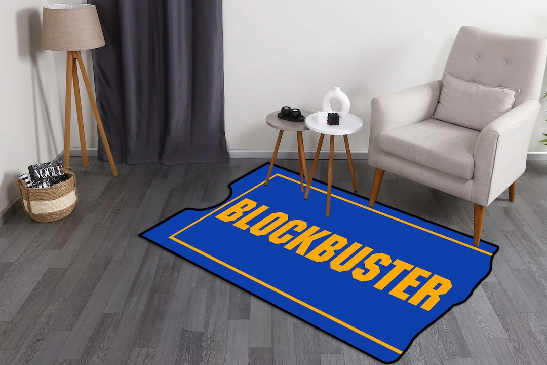 Blockbuster Video Rug: Retro 90s Nostalgia Home Theater Decor - Etsy