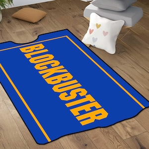 Blockbuster Video Store Rug Blockbuster Video Rug, Retro Style VHS Movie Lovers, 90s Nostalgia,home ...