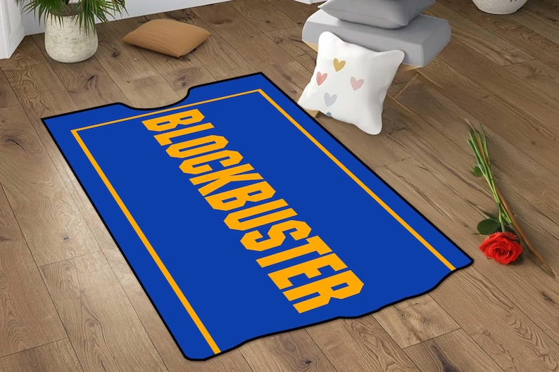 Blockbuster Video Store Rug Blockbuster Video Rug, Retro Style VHS Movie Lovers, 90s Nostalgia,home ...