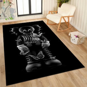 Hypebeast Rug, Bearbrick Rug, Hype beast Rug, Hypebeast carpet, Hypebeast Decor, Machine Washable Rug,gift hype rug, rug Bear brick,hype Rug DESIGN1