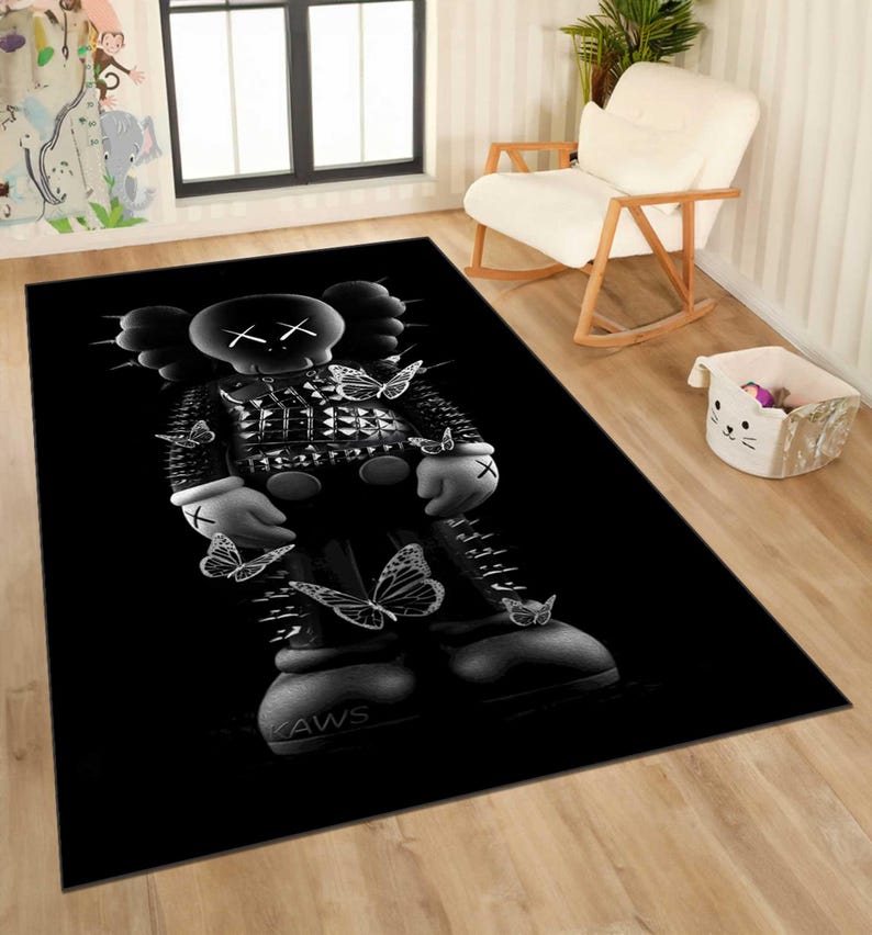 Hypebeast Rug, Bearbrick Rug, Hype beast Rug, Hypebeast carpet, Hypebeast Decor, Machine Washable Rug,gift hype rug, rug Bear brick,hype Rug DESIGN1