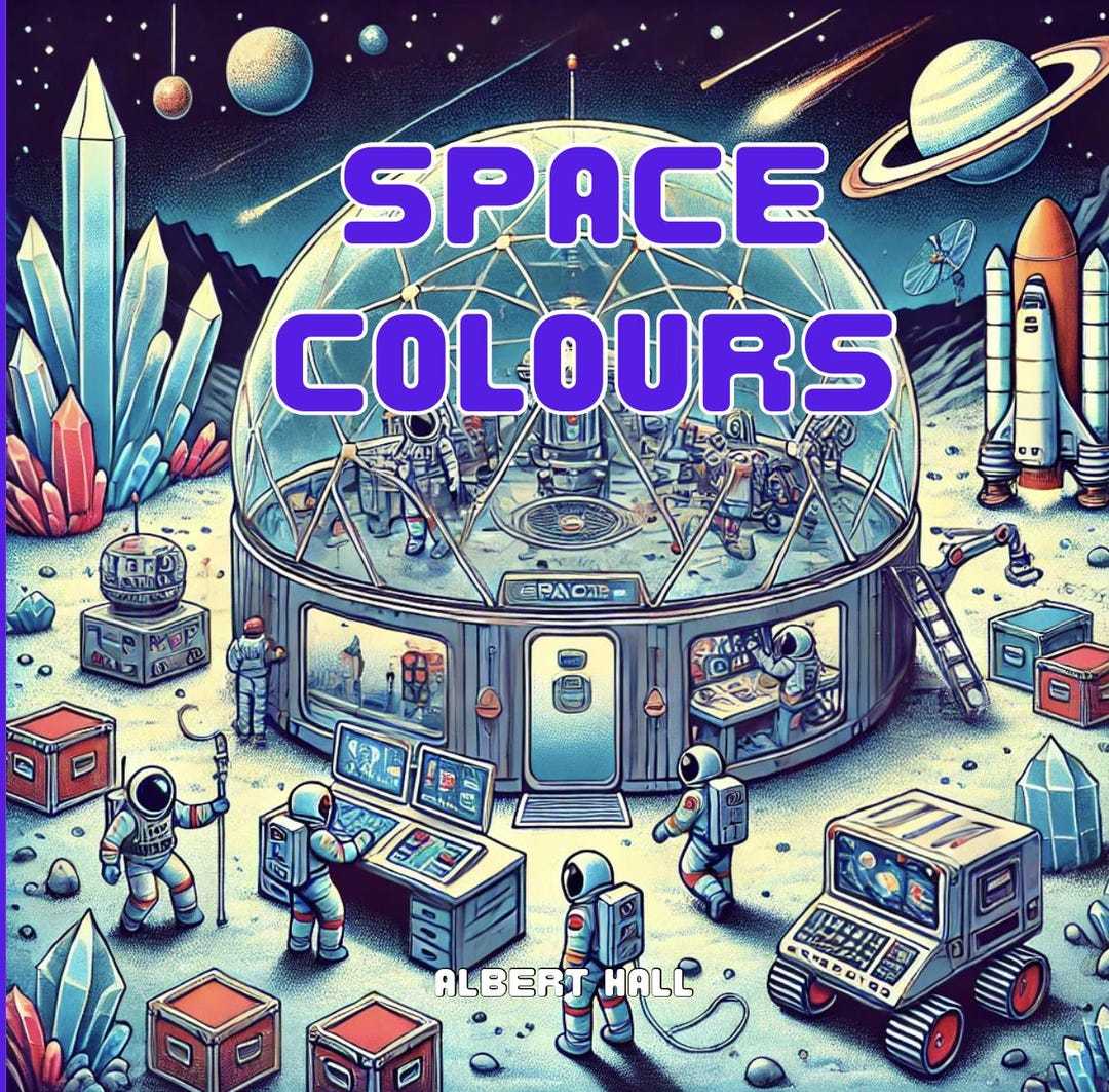 Space Colours. Colouring for Space Kids. - Etsy