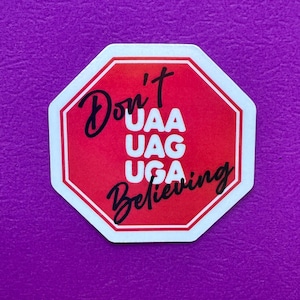 Stop Codon Holographic Sticker – Genetics Nerd Gift