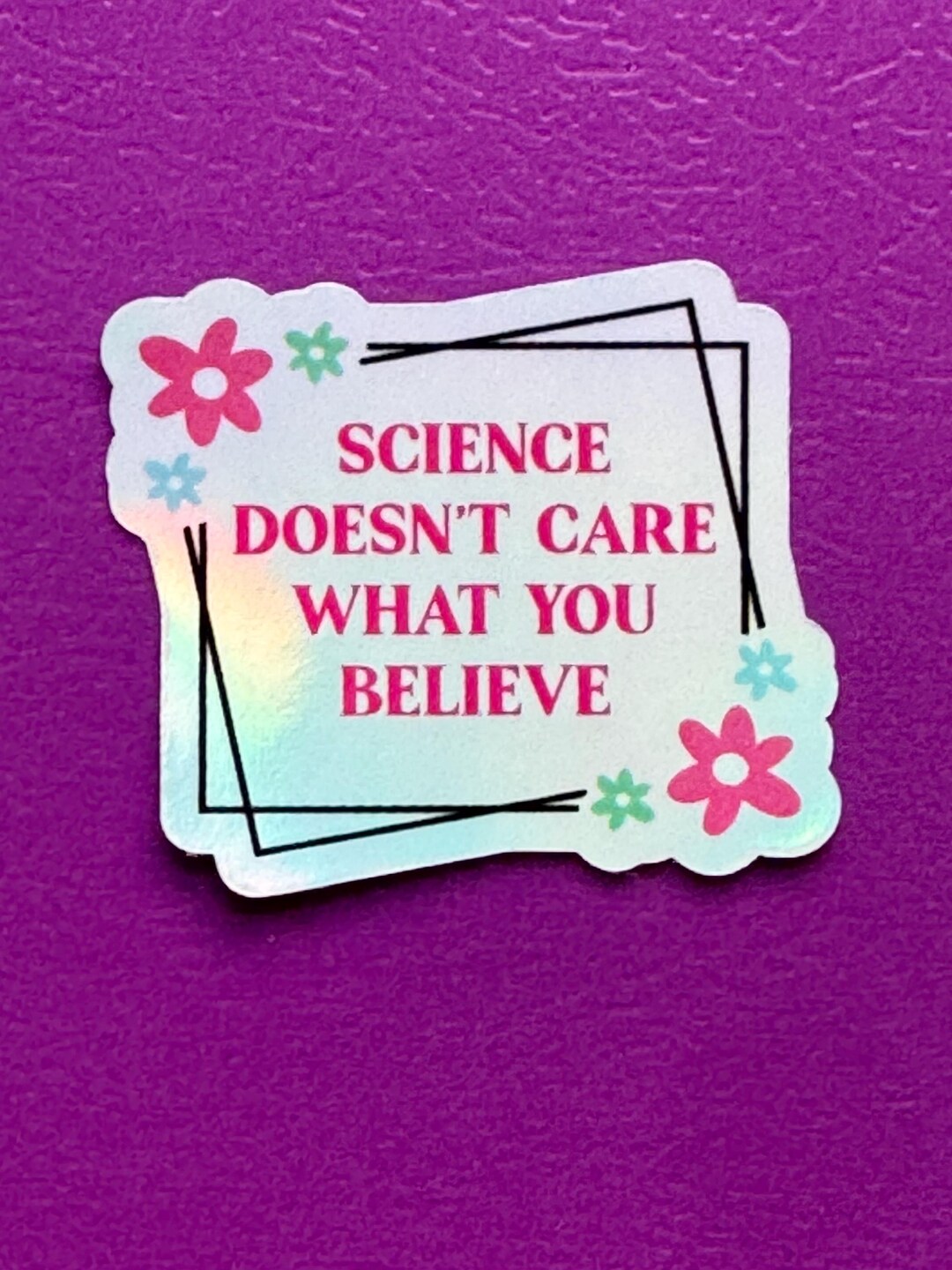 Mrna Sticker Stand up for Science Stickers - Fun and Sassy Holographic Laptop Decals ...
