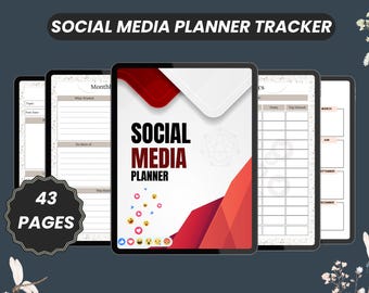 Planificador de contenido editable para redes sociales / Organizador de marketing digital de 38 páginas para emprendedores y pequeñas empresas en crecimiento