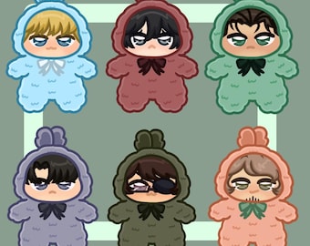 AOT Anime acryl sleutelhanger