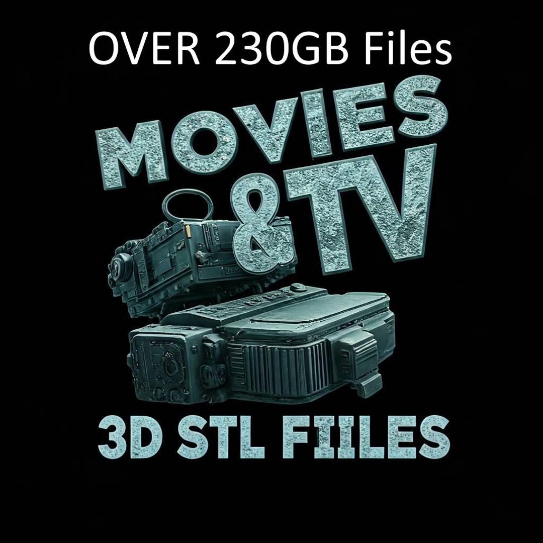 Movies And TV STL Pack 3D Print Files Etsy movies-and-tv-stl-pack-3d-print-files-etsy