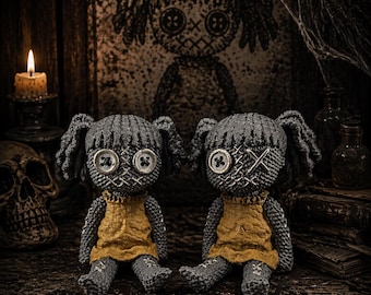 Twisted Sisters Gothic Doll Set – Hand Painted 3D Printed Collectibles