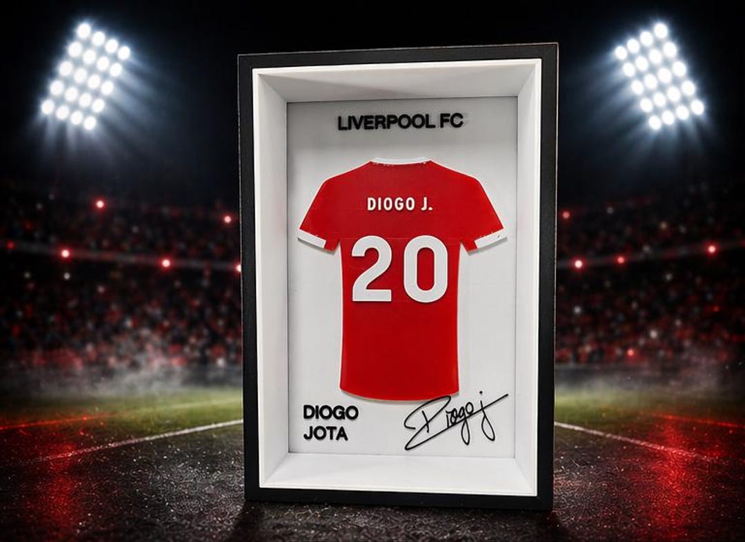 Liverpool FC Inspired 3D Printed Shirt Frame – Personalised Football ...