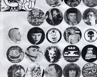Punk Rock TeenSet buttons pins