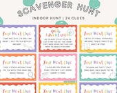 Kids Indoor Scavenger Hunt: DIY Treasure Hunt Clues (Printable PDF)