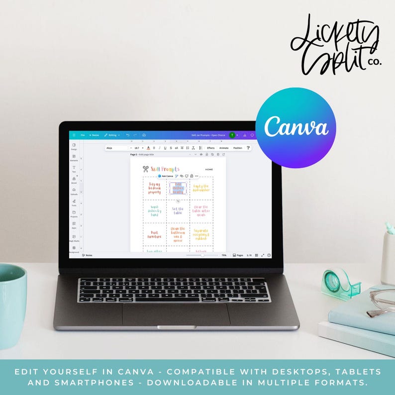 Life Skills Jar | Kids Confidence Building, Printable Prompts (canva ...