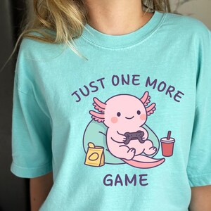 Axolotl Shirt Kids Leuke Gamer Axolotl Tee Grappig Dier Shirt Kids Gift Kawaii Salamander Shirt Peuter Jeugd Tee afbeelding 1