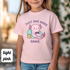 Axolotl Shirt Kids Leuke Gamer Axolotl Tee Grappig Dier Shirt Kids Gift Kawaii Salamander Shirt Peuter Jeugd Tee afbeelding 5