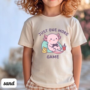 Axolotl Shirt Kids Leuke Gamer Axolotl Tee Grappig Dier Shirt Kids Gift Kawaii Salamander Shirt Peuter Jeugd Tee afbeelding 3