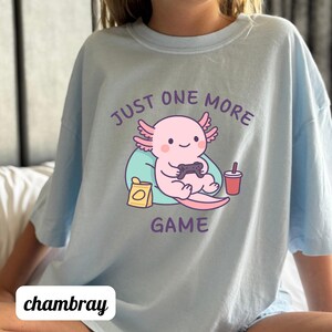 Axolotl Shirt Kids Leuke Gamer Axolotl Tee Grappig Dier Shirt Kids Gift Kawaii Salamander Shirt Peuter Jeugd Tee afbeelding 10