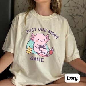 Axolotl Shirt Kids Leuke Gamer Axolotl Tee Grappig Dier Shirt Kids Gift Kawaii Salamander Shirt Peuter Jeugd Tee afbeelding 11