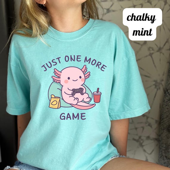 Axolotl Shirt Kids Cute Gamer Axolotl Tee Funny Animal Shirt Kids Gift Kawaii Salamander Shirt Toddler Youth Tee