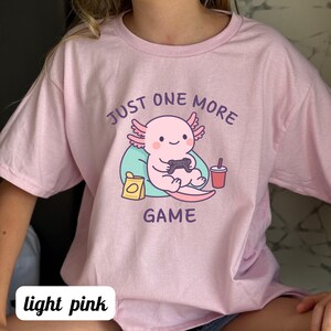 Axolotl Shirt Kids Leuke Gamer Axolotl Tee Grappig Dier Shirt Kids Gift Kawaii Salamander Shirt Peuter Jeugd Tee afbeelding 9
