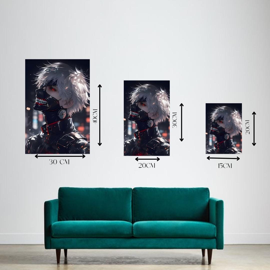 Poster Latta Metallico K-ON Anime - Targa 20x30 Cm Con Fori - Regalo Fan Giappone