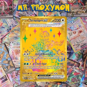 Terapagos ex - Prismatic Evolutions 180/131 Proxy Card