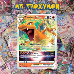 Charizard VSTAR - Brilliant Stars (F) 018/172 Proxy Card