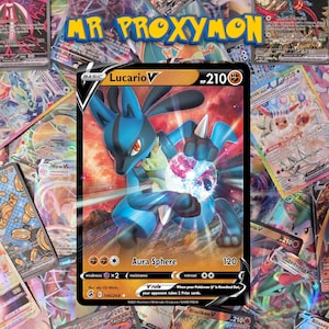 Lucario V - Fusion Strike (E) 146/264 Proxy Card