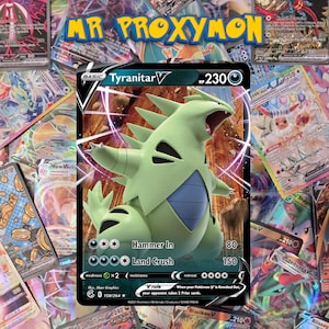 Tyranitar V - Evolving Skies (D) 158/264 Proxy Karte