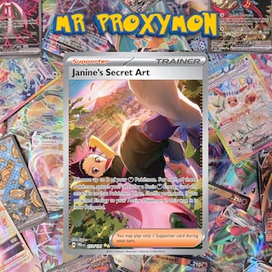 Janine&#39;s Secret Art - Prismatic Evolutions 173/131 Proxy Card