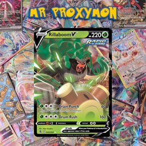 Rillaboom V - Fusion Strike (E) 022/264 Proxy Card