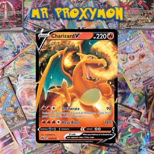 Charizard V - Brilliant Stars 017/172 Proxy Card