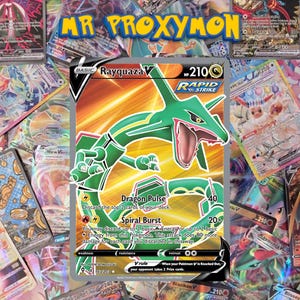 Rayquaza V - Evolving Skies (E) 193/203 Proxy Karte