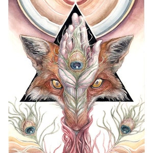 Fuchs Gemälde - Der Faden im Inneren - Giclée Druck - Museumsqualität