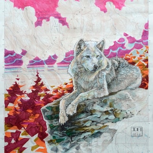 White Wolf Forest Lookout - Museum Quality Print