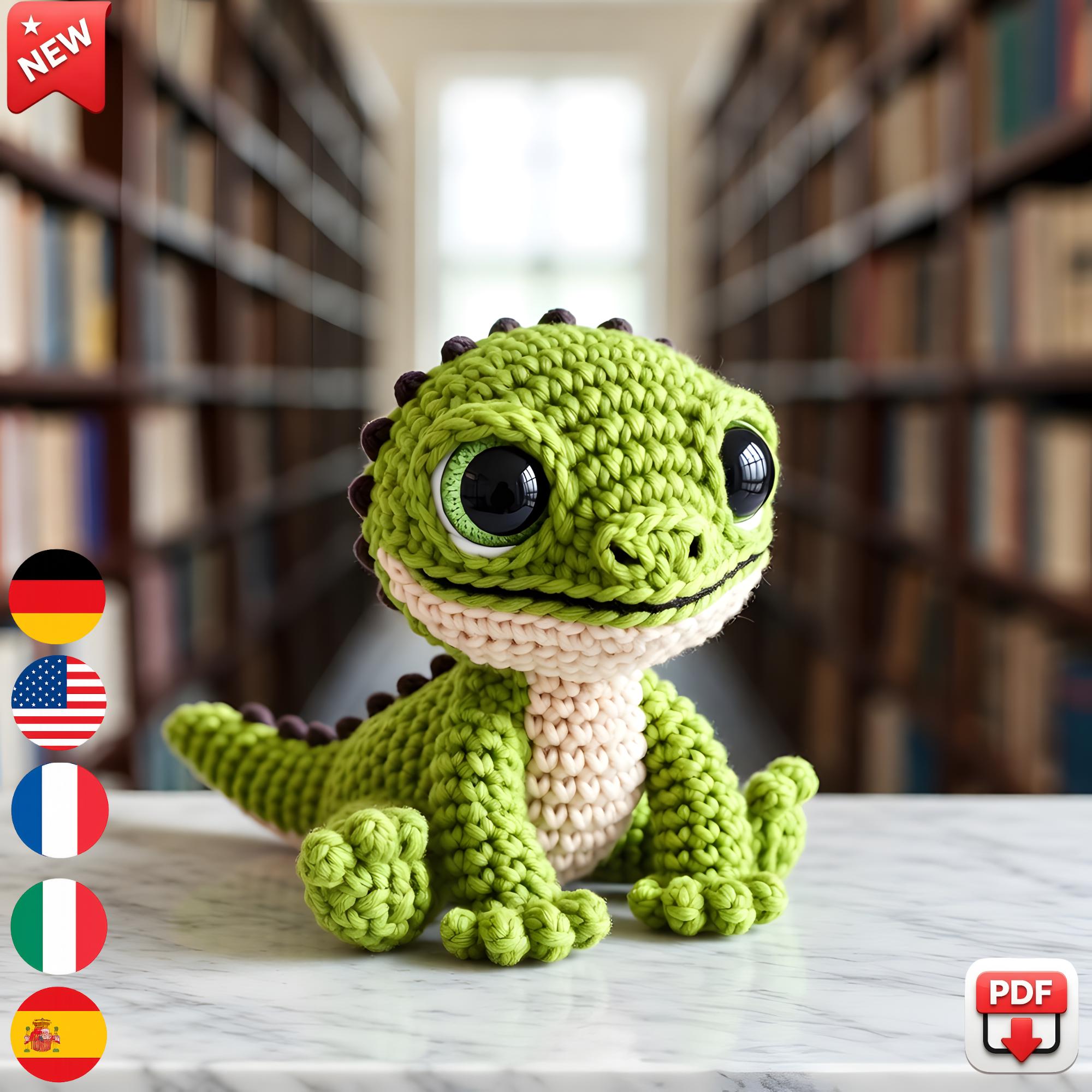 39 Lizard Crochet Patterns for Amigurumi Fans, Gifts, and Quirky Handmade Decor 25 Kawaii Green Lizard Amigurumi