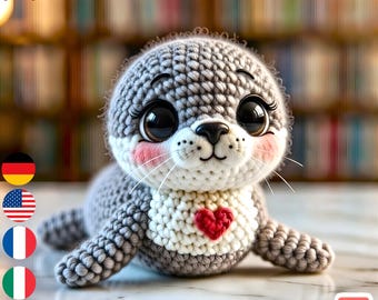 Amigurumi Seal Crochet Pattern | Beginner Friendly Plush Toy (PDF Pattern)