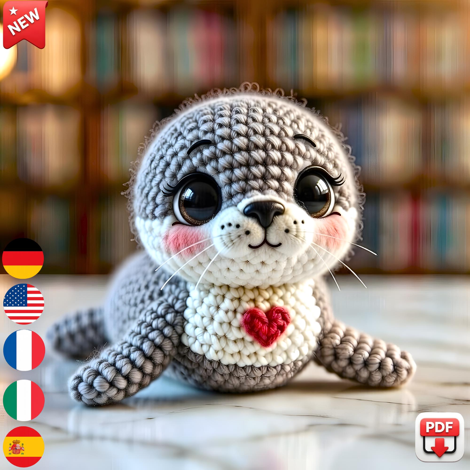 39 Seal Crochet Patterns for Ocean-Themed Amigurumi, Gifts, and Cozy Decor 11 Amigurumi Seal Crochet Pattern Beginner Friendly Plush Toy
