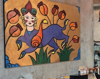 Pinturas de concepción especial, minimalistas, lineales, motivos de mujeres y objetos, impresiones, arte, imágenes murales y de oficina.