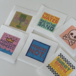 Inserções Koozie (Tela de Bordado) - Projeto de Autoacabamento 18mesh