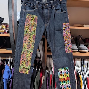 Op maat gemaakte patchworkjeans