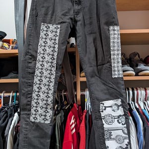 Op maat gemaakte patchworkjeans