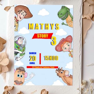 TOYS Birthday Invitation Card