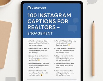 100 Instagram Captions for Realtors – Engagement – Grow Your Audience!