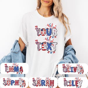 Personalized 4th Of July Shirts, Custom Family Shirt, Celebration Shirt, USA Shirt, Patriotic Family Tees, Custom 4th of July Name T-Shirt