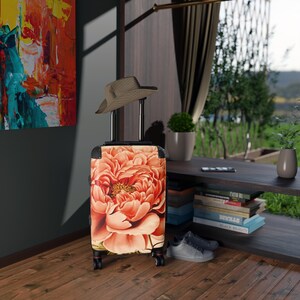 Floral Suitcase - Vintage Style Travel Luggage, Elegant and Stylish Floral Suitcase for Women, Traveler&#39;s Gift, Weekend Getaway