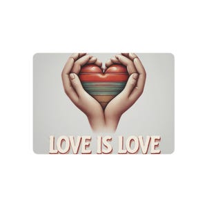 Colorful Love is Love Unique Metal Art Sign,