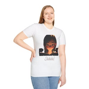 Reading Themed Softstyle T-Shirt, Cozy Literary Tee, Book Lover Gift, Quiet Reading Shirt, Shhh! T-Shirt, Reading is my JAM Tee