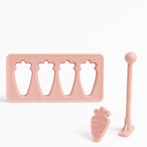 Carrot Cookie Cutter Set - 3 Piece Mold Kit for Pet & Human Treats