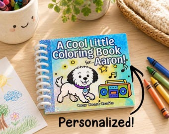 Personalized Mini Coloring Book for Kids: Encouraging Doodle Designs